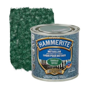 Hammerite Metaallak Donkergroen H138 Hamerslag 250 ml, Ophalen of Verzenden, Nieuw