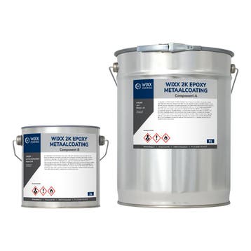 Wixx 2K Epoxy Metaalcoating RAL 8012 | Roodbruin 10L, Nieuw, Verf, Rood, Verzenden