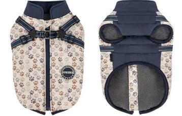 Warme  Hondenjas Navy Print (Model 2025) (Hondenkleding), Ophalen of Verzenden, Nieuw, Hondenjas