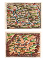 Hongarije - Hongarije en Bohemië; Sebastian Munster, 1556 -, Boeken, Atlassen en Landkaarten, Nieuw
