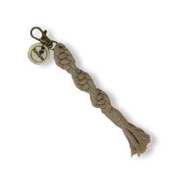 Macramé Sleutelhanger - Spiral Knots - Katoen - Macramé -, Ophalen of Verzenden, Nieuw, Overige typen