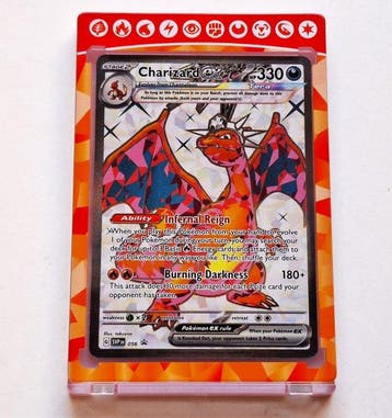 Pokémon - 1 Card - Pokémon - Charizard 056 Full art, Foil, Verzamelen, Nieuw