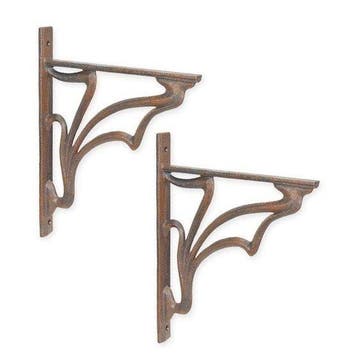 Wanddecoratie (2) - Wandbeugels- Art Nouveau