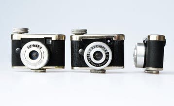 Walter Kunik 1x Ompex, 1 x Petie I en (parts camera), Nieuw