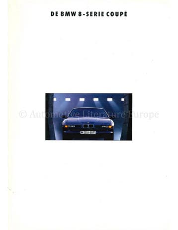 1993 BMW 8 SERIE BROCHURE NEDERLANDS, Nieuw, BMW, Author