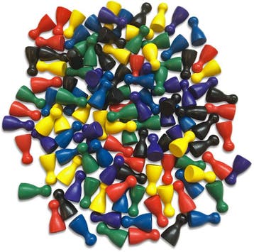 Houten Pionnen (120 stuks) | HOT Games - Spelonderdelen, Verzenden, Nieuw