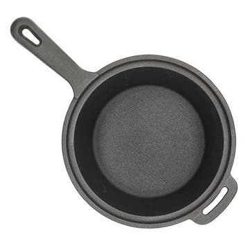 Sauspan | Cast Iron | Ø 18 x 9 cm (1.5 liter, Gietijzer), Verzenden, Nieuw, Cast Iron