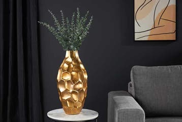 Elegante Vaas ORGANIC ORIENT 45cm goud Hammerschlag Design -, Huis en Inrichting, Woonaccessoires | Vazen, Ophalen of Verzenden