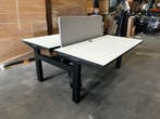 Refurbished duo bureau Herman Miller, elektrisch verstelbaar, Huis en Inrichting, Bureaus, Verzenden, In hoogte verstelbaar, Zo goed als nieuw