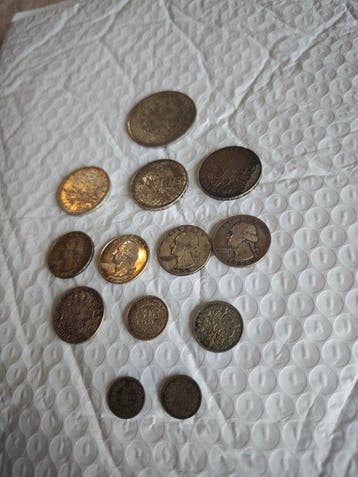 Frankrijk, Verenigde Staten, Egypte. Collection of coins