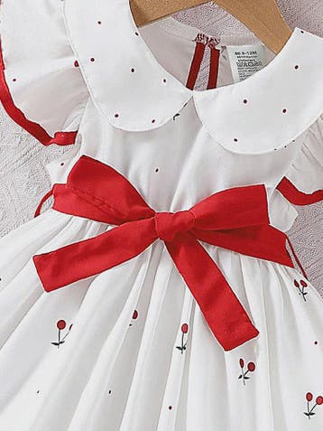 Zomerjurk Meisjes Bloemenprint Kort 0-3 Jaar - Ademend Baby, Kleding | Dames, Jurken, Verzenden, Nieuw