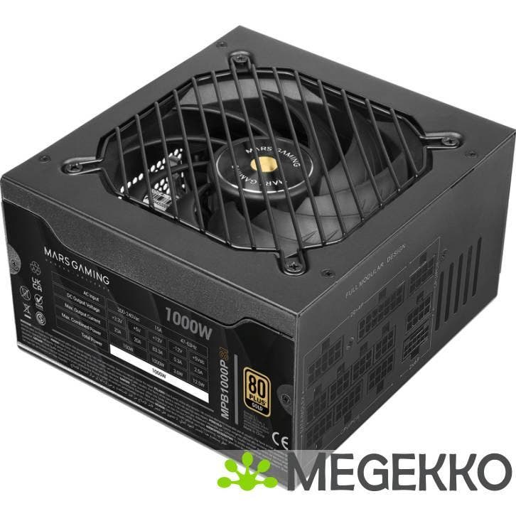 Mars Gaming MPB1000PSI 1000W 80+Gold, Computers en Software, Interne voedingen, Nieuw, Verzenden