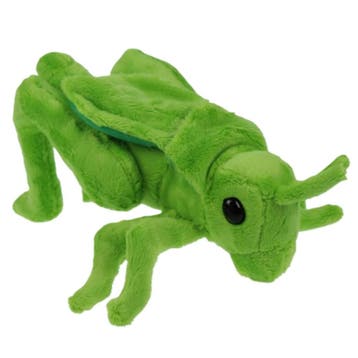 Sprinkhaan knuffel - pluche - groen - 26 cm - insect, Verzenden, Nieuw