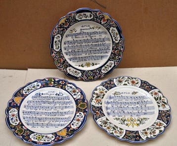 Manifattura XlX sc. Stile Rouen - Schotel (3) - Faience -
