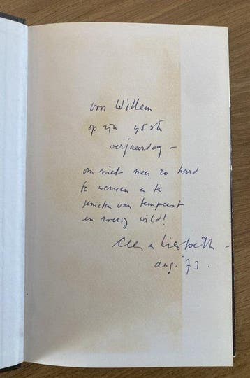 Gesigneerd: Cees Nooteboom - A.B. Wigman, Buiten (met, Antiek en Kunst