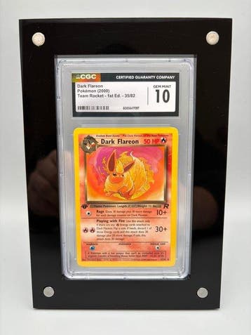 Pokémon Graded card - Dark Flareon First edition - CGC 10 -, Nieuw
