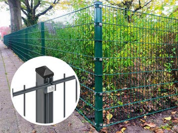 Dubbelstaafmat hekwerk pakket - Stel zelf samen, 1 tot 2 meter, Nieuw, IJzer, Minder dan 3 meter