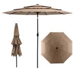 2dekans | Coast Tuinparasol - 300cm - Bruin - 45 Graden, Tuin en Terras, Ophalen of Verzenden, Zo goed als nieuw