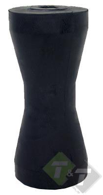 Kielrol Zwart 90x200mm As 20mm - Bootrol - Boegrol - Kimrol, Watersport en Boten, Bootonderdelen, Ophalen of Verzenden, Nieuw