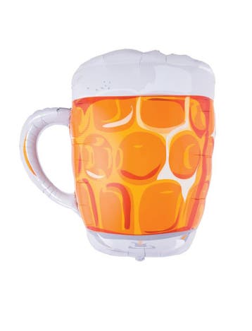 Folieballon Bierglas groot 100cm, Ophalen of Verzenden, Nieuw