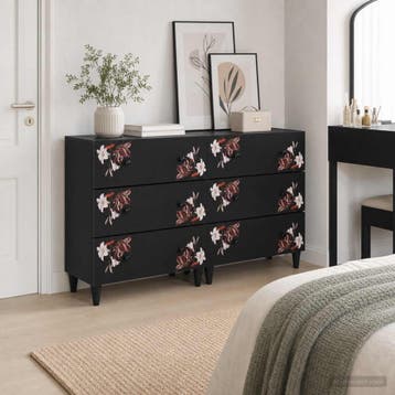 vidaXL Opslagkasten 2 st 120 x 33 x 75 cm Massief Mango Hout, Huis en Inrichting, Verzenden, Nieuw