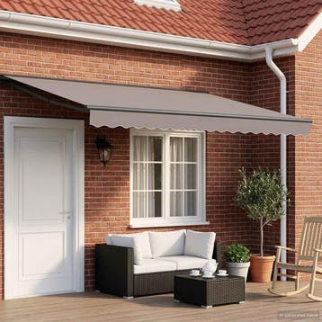 vidaXL Handmatige Luifel Frame Verstelbaar Antraciet 4 x 2 m, Tuin en Terras, Verzenden, Nieuw