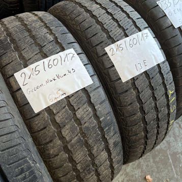 2 x GreenMaxx 215-60-17 Winterbanden 6,5mm, 17 inch, Band(en), Personenwagen, Gebruikt