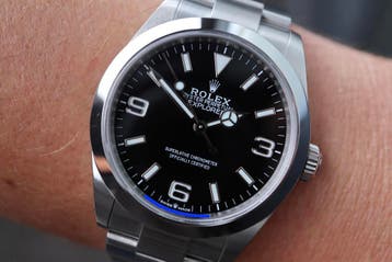 Horloge Rolex Explorer 40MM 10/2024 Full set, goede conditie, Staal, Polshorloge, Ophalen of Verzenden, Zo goed als nieuw