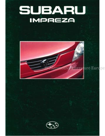1996 SUBARU IMPREZA BROCHURE NEDERLANDS, Nieuw, Author
