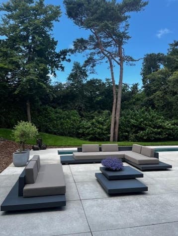 Premium loungesets al voor 3499 thuis bezorgd wit/antraciet, Verzenden, Meer dan 8 zitplaatsen, Loungeset, Bank