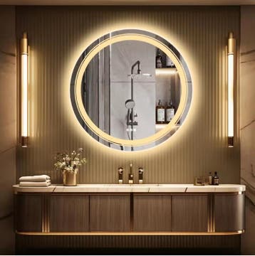Ronde LED Badkamerspiegel 60 cm – Anti-Fog, Dimbaar en Touch, Verzenden, Nieuw