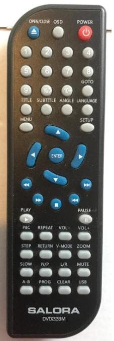 Afstandsbediening Salora dvd228m, Audio, Tv en Foto, Ophalen of Verzenden, Nieuw, Origineel