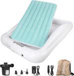 2dekans | Kinderluchtbed met elektrische pomp en, Kinderen en Baby's, Ophalen of Verzenden, Zo goed als nieuw