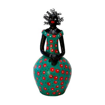 Braziliaanse vrouwenfiguur - Terracotta, Ophalen of Verzenden