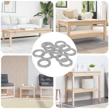 vidaXL Washers 52941 st Zilver IJzer, Verzenden, Nieuw