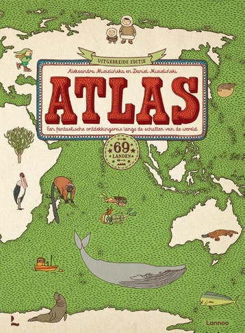 Atlas - 69 Landen | Nieuw, Ophalen of Verzenden, Nieuw, Aleksandra Mizielinska-Daniel Mizielinski