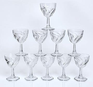Cristal DArques - Jacques Georges Durand - Drinkset (10) -