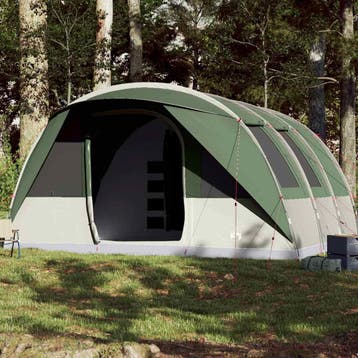 vidaXL Tunneltent 7-persoons waterdicht groen, Caravans en Kamperen, Verzenden, Nieuw, Tot en met 2