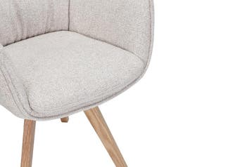 Draaistoel VOGUE, 360° draaibaar, met beige, gestructureerde, Ophalen of Verzenden, Nieuw