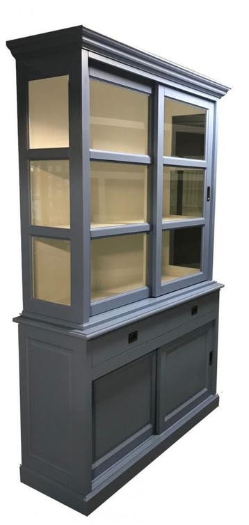 Buffetkast oud blauw Putten 140cm soft close, Ophalen of Verzenden, Nieuw