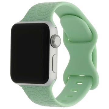 Apple Watch bandje Ibiza - siliconen - groen - groen / 44 ·, Verzenden, Nieuw