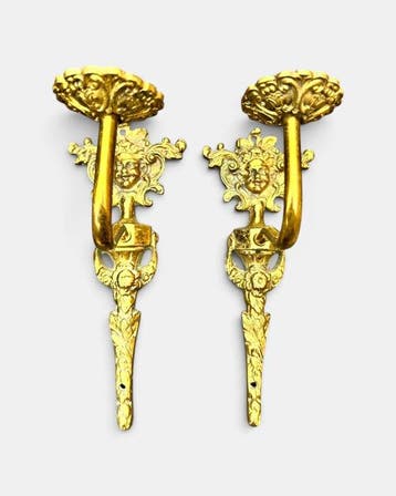 Wandkandelaar (2) - Legering, Antiek en Kunst