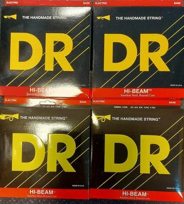 DR Hi-Beam MR5-45 and MR5-130 - 4 Sets Bass Strings For, Nieuw