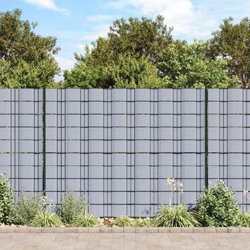 vidaXL Privacystrip 70x0,19 m PVC lichtgrijs, Verzenden, Nieuw, Kunststof, Minder dan 1 meter
