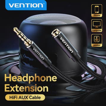 Vention 3.5mm Audio Verlengsnoer - Stereo AUX Kabel voor Kop, Verzenden, Nieuw