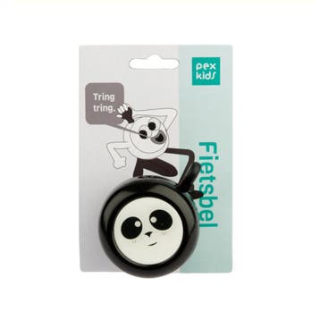 Kinder fietsbel – Panda zwart, Verzenden, Nieuw, Budgetfietsonderdelen.nl