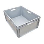 Stapelbak, 800x600x340 mm, euronorm, grijs kunststof, nieuw, 60 cm of meer, Nieuw, Minder dan 35 cm, Bak of Kist