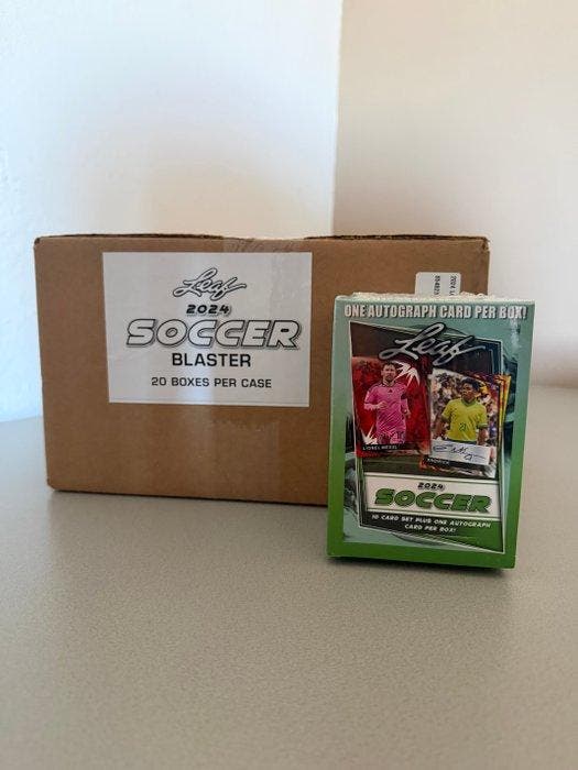 2024 Leaf Leaf 2024 Soccer Lionel Messi Gesigneerde kaart, Verzamelen, Stickers