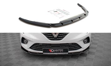 Voorspoiler V.1 Renault Clio Mk5 Maxton Glans Zwart, Ophalen of Verzenden, Nieuw