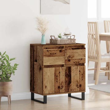 vidaXL Dressoir Oud Hout 60 x 35 x 70 cm Gemonteerd hout en, Verzenden, Nieuw, Overige houtsoorten, Minder dan 50 cm